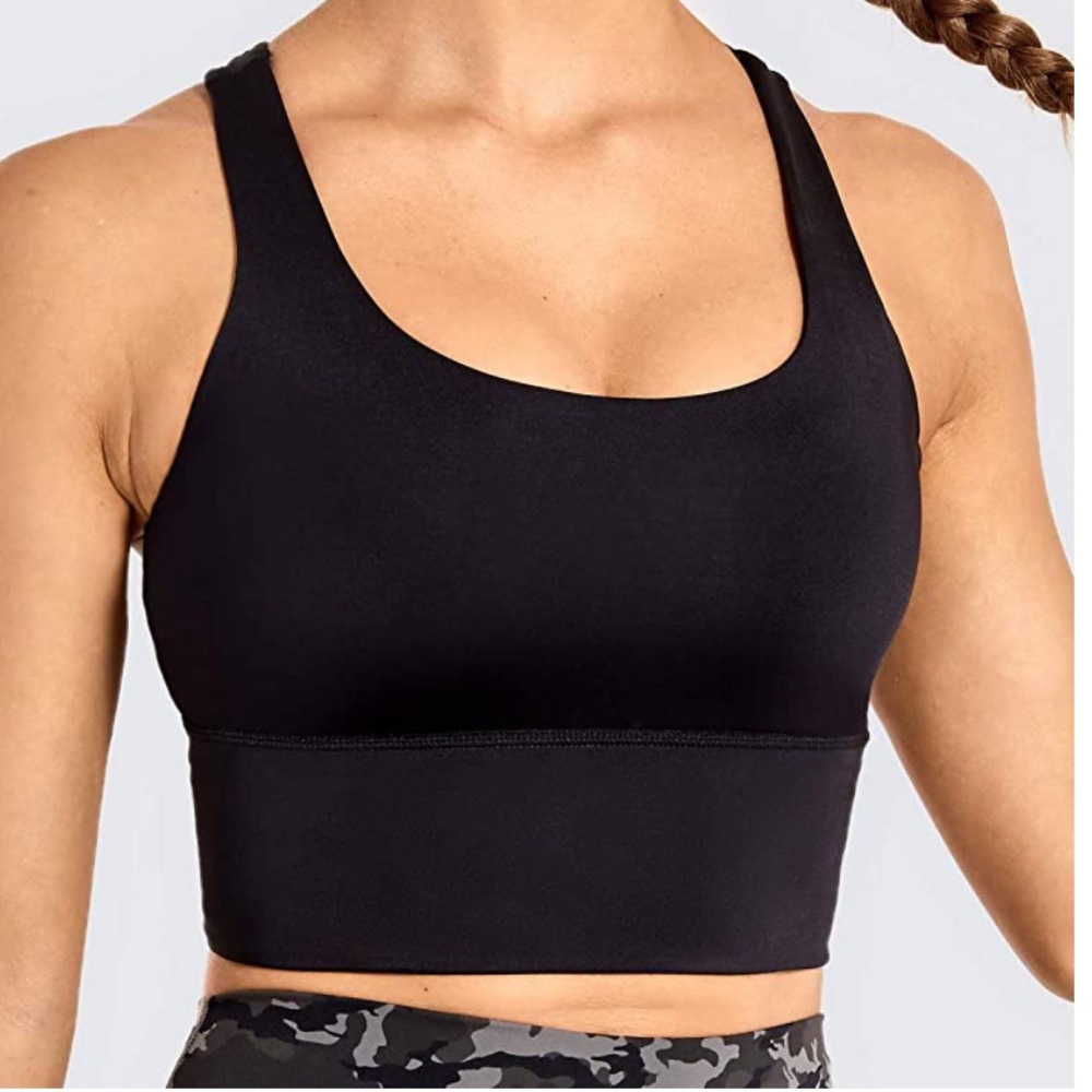 CRZ Yoga Dark gray Sports bra/crop top